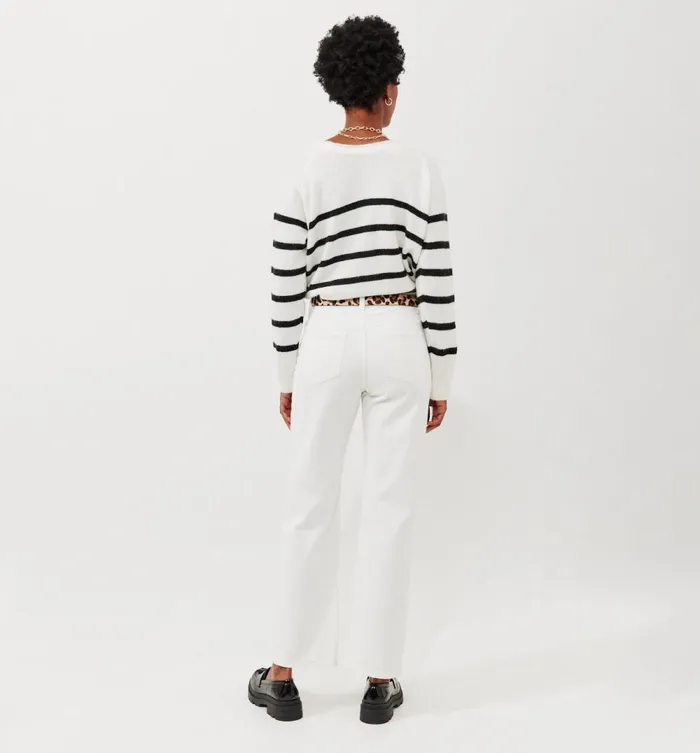 Women Jumper Cardigan 8211 Black Stripes Promod Jumpers And Cardigans