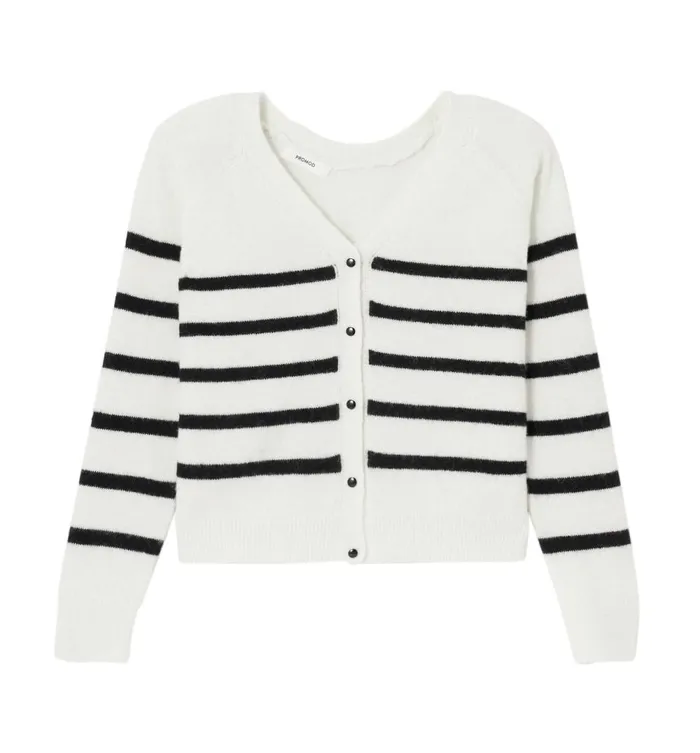 Women Jumper Cardigan 8211 Black Stripes Promod Jumpers And Cardigans
