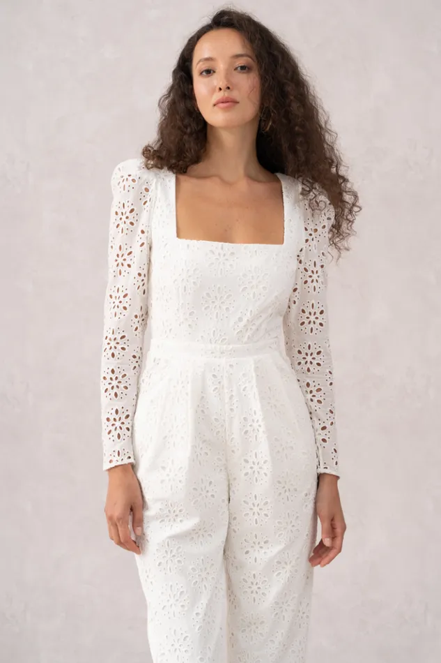Women Jumpsuits and Rompers YUMI KIM SHAUNA MONTEREY JUMPSUIT Monterey Cotton Eyelet