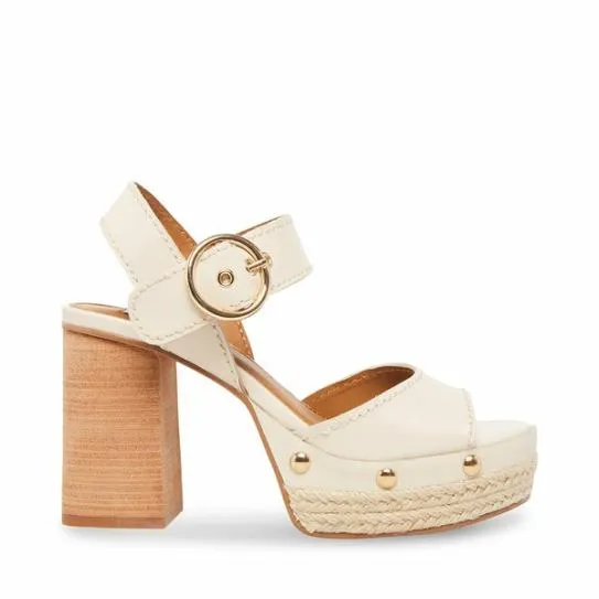 Women KAMILLE BONE LEATHER Bone Leather Steve Madden Heels