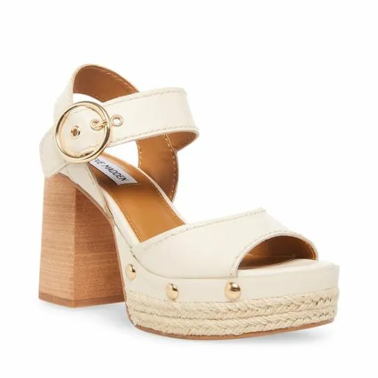 Women KAMILLE BONE LEATHER Bone Leather Steve Madden Heels Women KAMILLE BONE LEATHER Bone Leather Steve Madden Heels