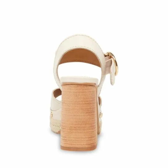 Women KAMILLE BONE LEATHER Bone Leather Steve Madden Heels Women KAMILLE BONE LEATHER Bone Leather Steve Madden Heels