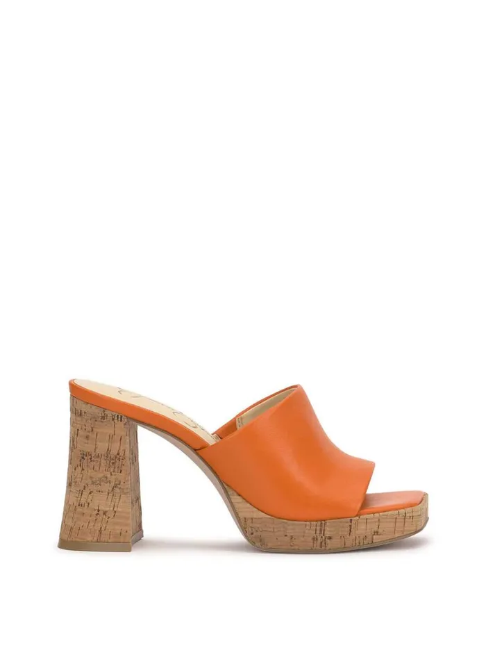 Women Kashet Mule Platform Sandal In Tangerine Jessica Simpson Platforms