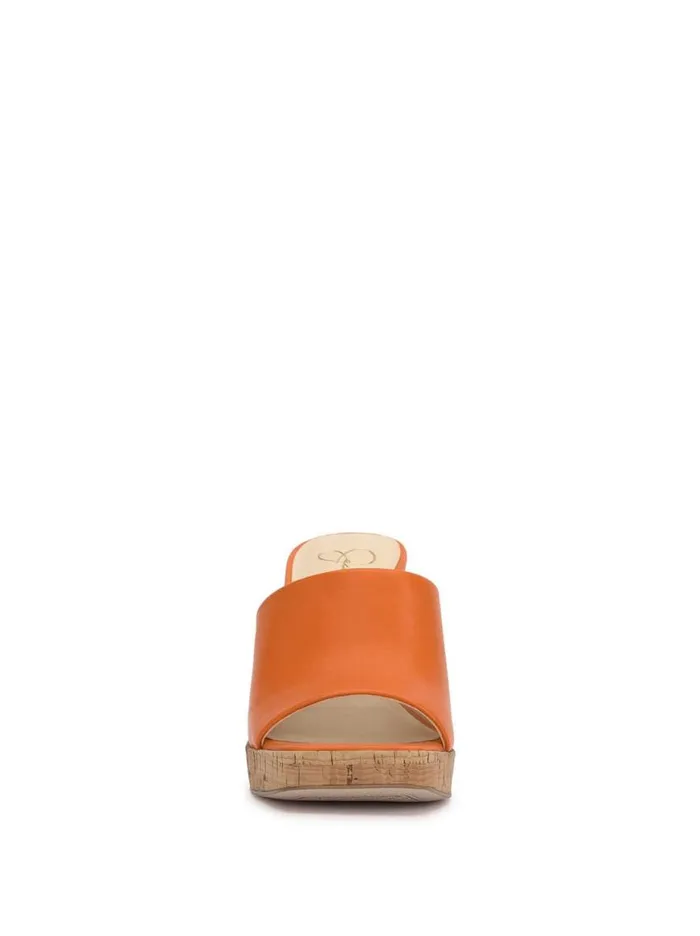 Women Kashet Mule Platform Sandal In Tangerine Jessica Simpson Platforms
