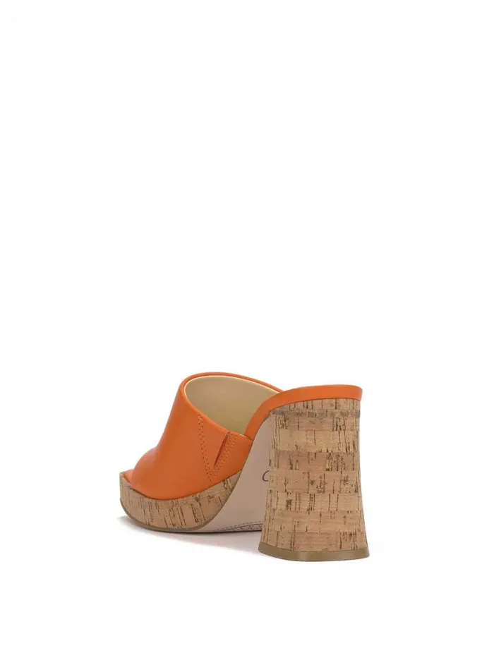 Women Kashet Mule Platform Sandal In Tangerine Jessica Simpson Platforms