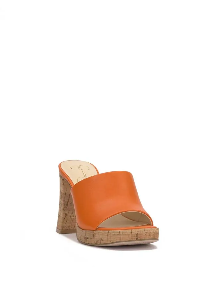 Women Kashet Mule Platform Sandal In Tangerine Jessica Simpson Platforms