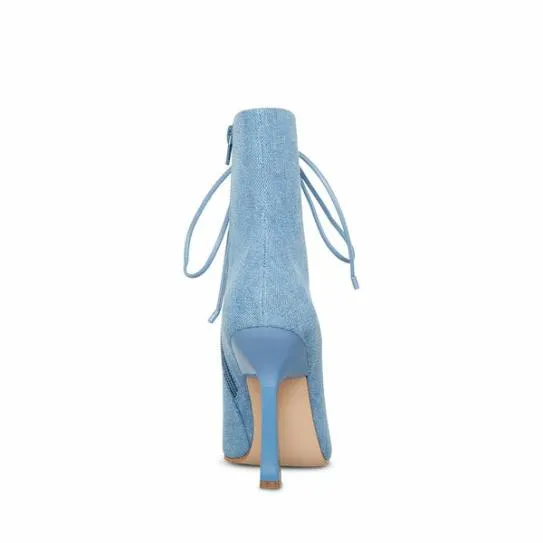 Women KATARI DENIM FABRIC Denim Fabric Steve Madden Boots and Booties