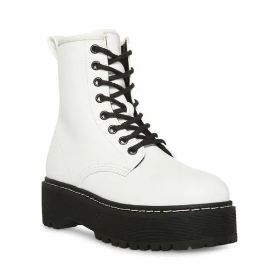 WomenKids039 BETTYY WHITEBLACK White Black Steve Madden Boots and Booties WomenKids039 BETTYY WHITEBLACK White Black Steve Madden Boots and Booties