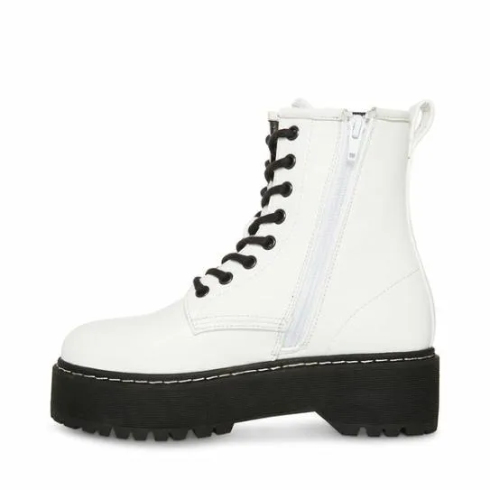 WomenKids039 BETTYY WHITEBLACK White Black Steve Madden Boots and Booties WomenKids039 BETTYY WHITEBLACK White Black Steve Madden Boots and Booties