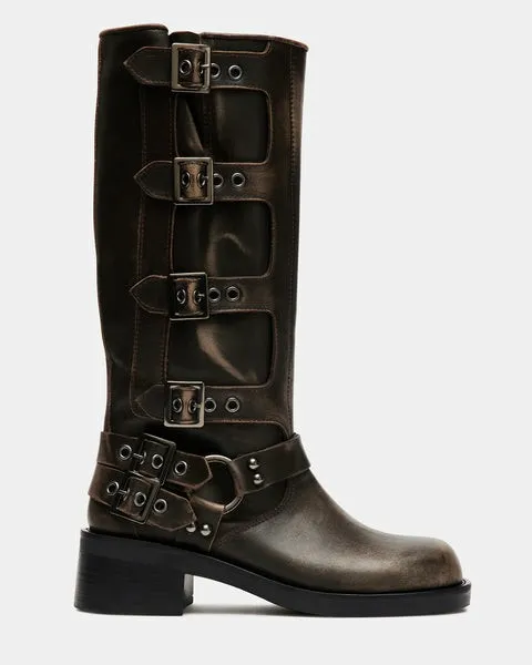 WomenKids039 ROCKY BROWN DISTRESSED Brown Distressed Steve Madden Boots and Booties