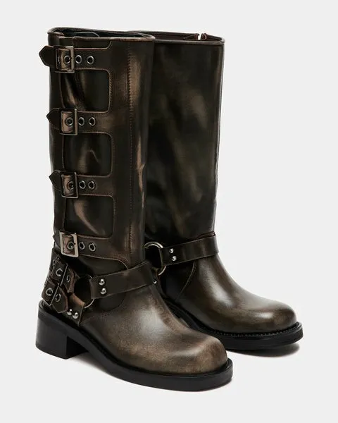 WomenKids039 ROCKY BROWN DISTRESSED Brown Distressed Steve Madden Boots and Booties