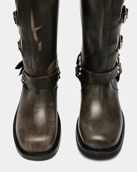 WomenKids039 ROCKY BROWN DISTRESSED Brown Distressed Steve Madden Boots and Booties