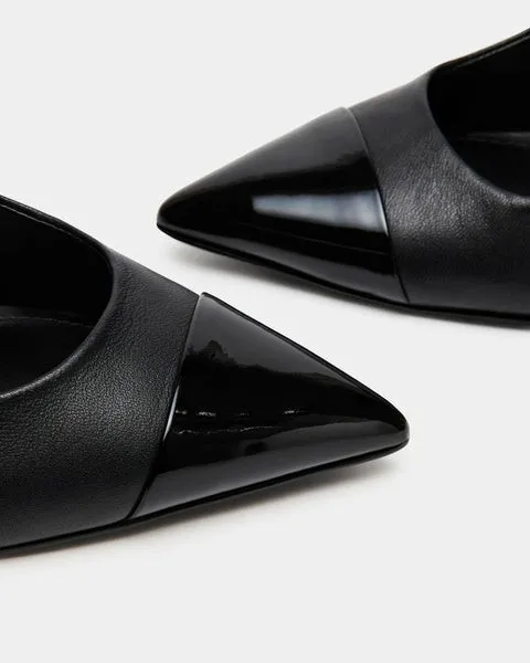 Women KLING BLACK LEATHER Black Leather Steve Madden Heels Women KLING BLACK LEATHER Black Leather Steve Madden Heels