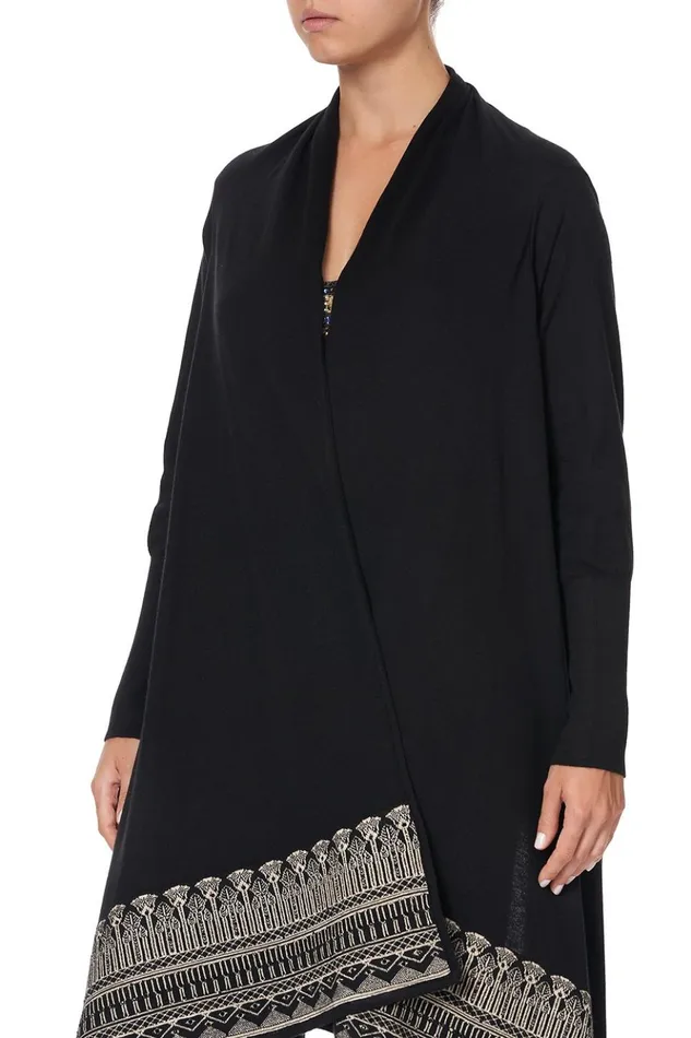 Women Knitwear Camilla Shaped Hem Cardigan With Fitted Sleeve Cobra King