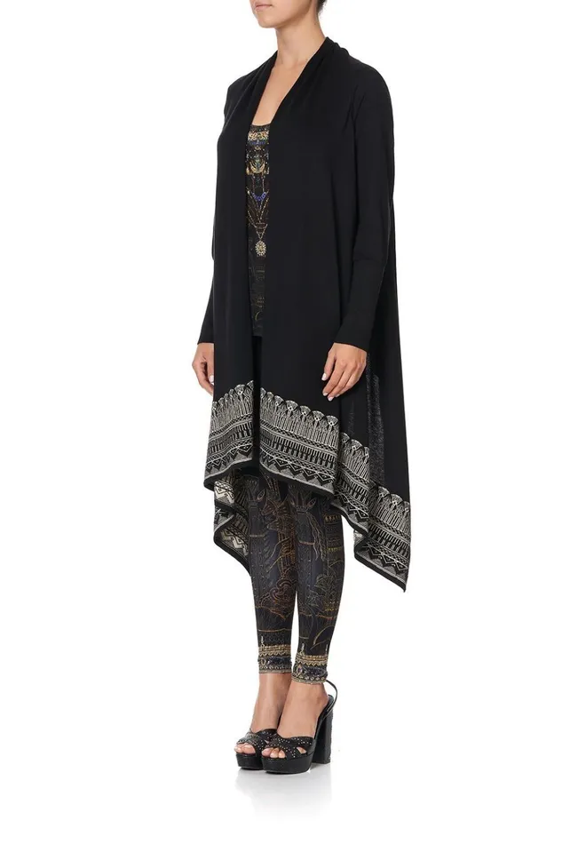 Women Knitwear Camilla Shaped Hem Cardigan With Fitted Sleeve Cobra King