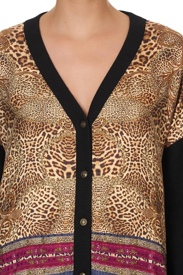Women Knitwear Camilla Silk Front Cardi Lady Lodge