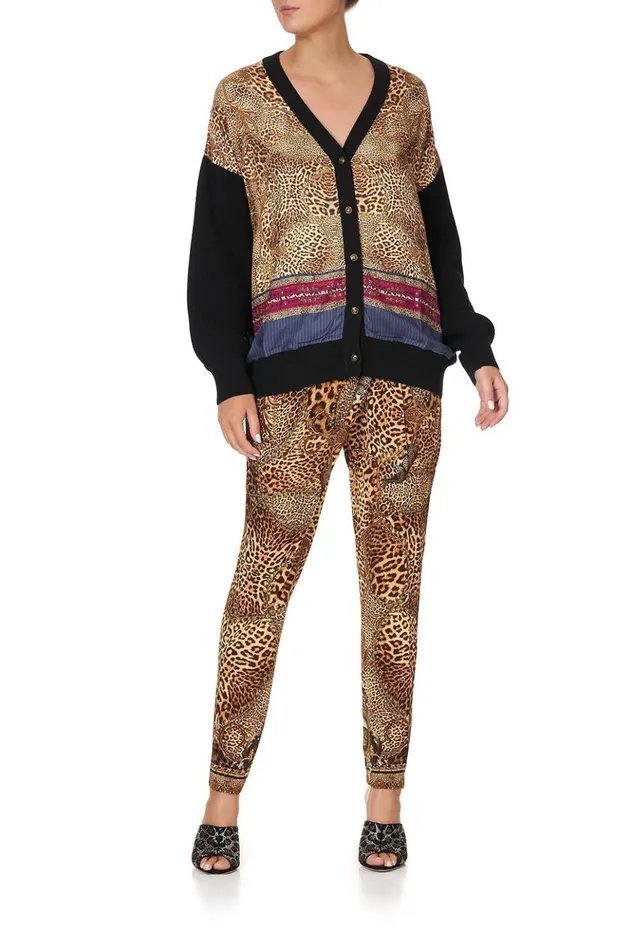 Women Knitwear Camilla Silk Front Cardi Lady Lodge