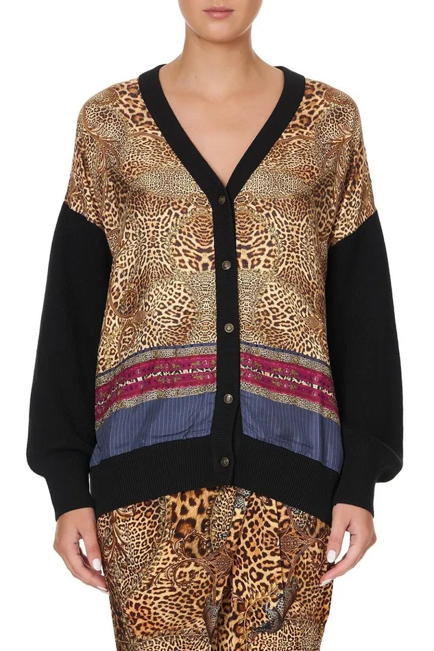 Women Knitwear Camilla Silk Front Cardi Lady Lodge