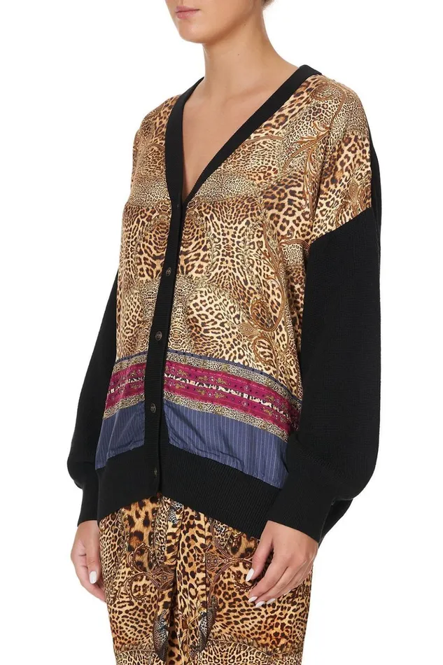 Women Knitwear Camilla Silk Front Cardi Lady Lodge