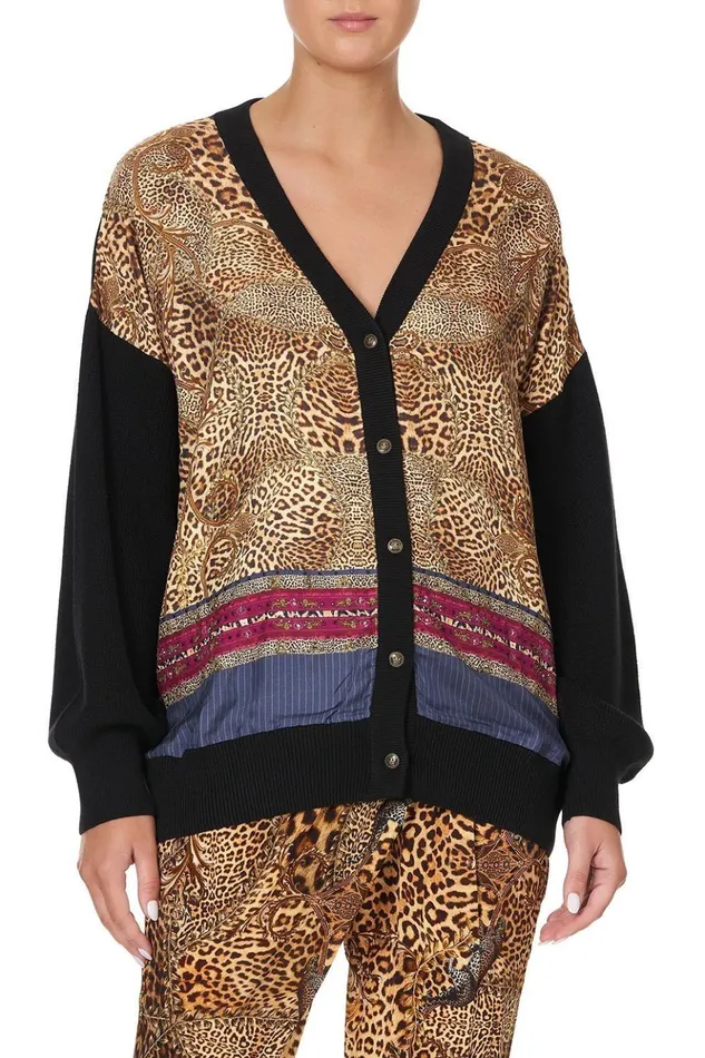 Women Knitwear Camilla Silk Front Cardi Lady Lodge