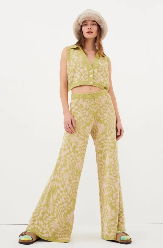 Women Knitwear For Love and Lemons Simone Pant Green