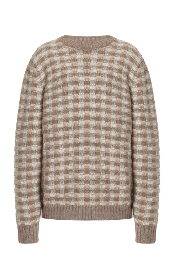 Women Knitwear Gabriela Hearst Chez Knit Sweater In Ivory Multi Cashmere