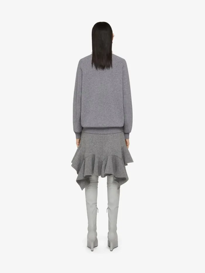 Women Knitwear Givenchy 4G Sweater In Cashmere Greyecru