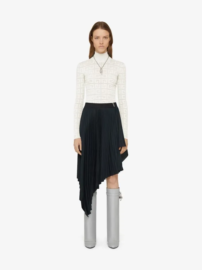 Women Knitwear Givenchy Sweater In 4G Jacquard Off White
