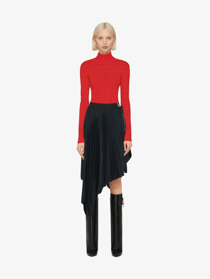 Women Knitwear Givenchy Sweater In 4G Jacquard Red