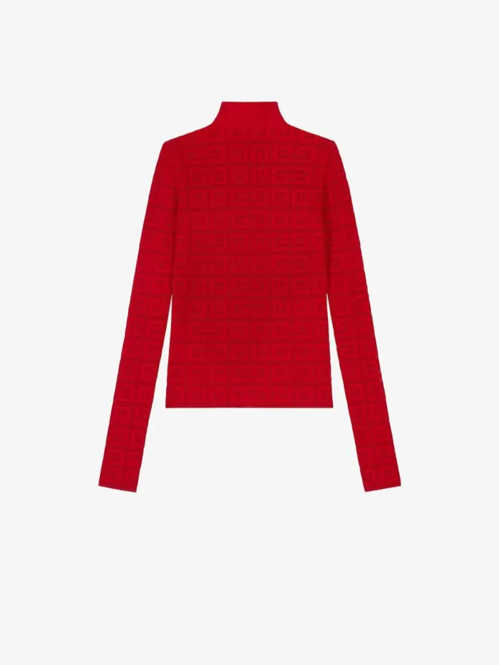 Women Knitwear Givenchy Sweater In 4G Jacquard Red