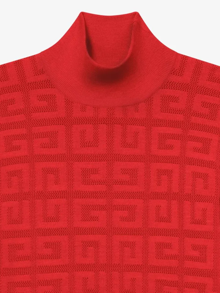 Women Knitwear Givenchy Sweater In 4G Jacquard Red