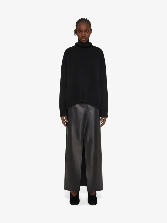 Women Knitwear Givenchy Turtleneck Sweater In Cashmere Black