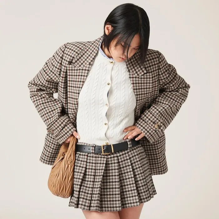 Women Knitwear Miu Miu Cashmere Cardigan Chalk White Women Knitwear Miu Miu Cashmere Cardigan Chalk White