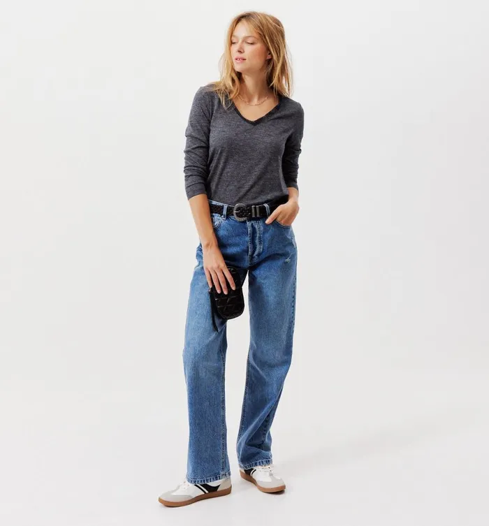 Women Lace Detail Top 8211 Navy Blue Promod Tops Women Lace Detail Top 8211 Navy Blue Promod Tops