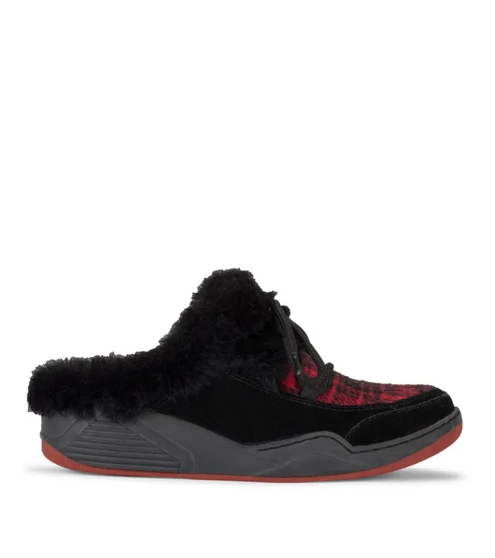 Women Landon Clog Slipper Blackred Baretraps Clogs and Mules
