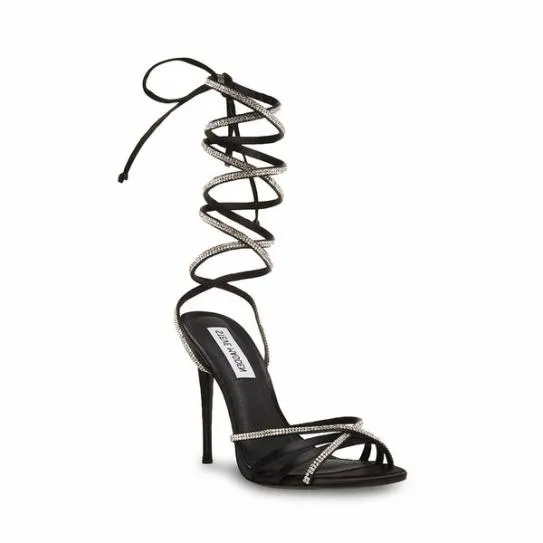 Women LARISA BLACK Black Steve Madden Heels
