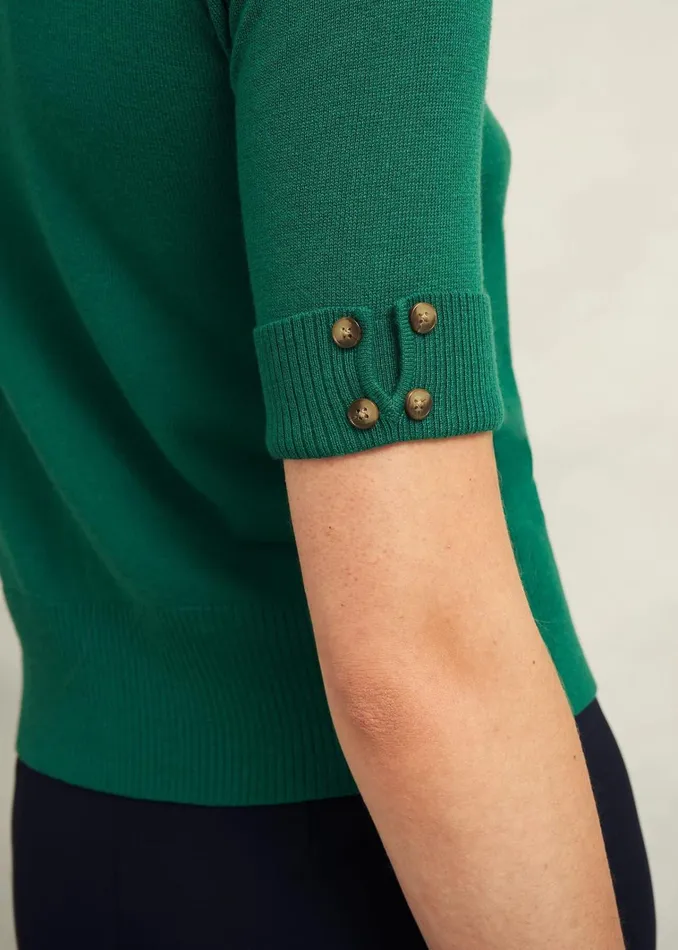 Women Leanne Jumper With Wool Agate Green Hobbs Jumpers and Cardigans
