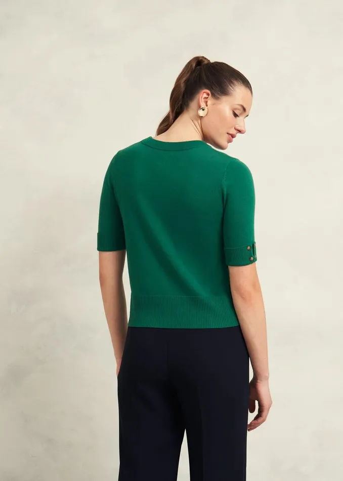 Women Leanne Jumper With Wool Agate Green Hobbs Jumpers and Cardigans