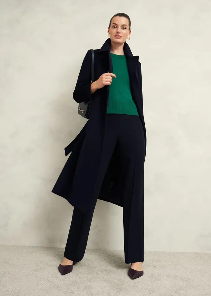 Women Leanne Jumper With Wool Agate Green Hobbs Jumpers and Cardigans