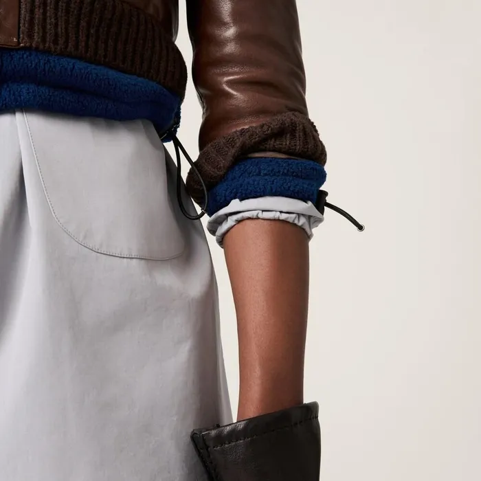 Women Leather Miu Miu Cropped Leather Jacket Sienna Women Leather Miu Miu Cropped Leather Jacket Sienna