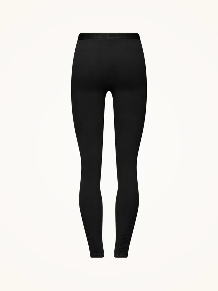Women Leggings and Bikers Wolford Grid Net Leggings Black
