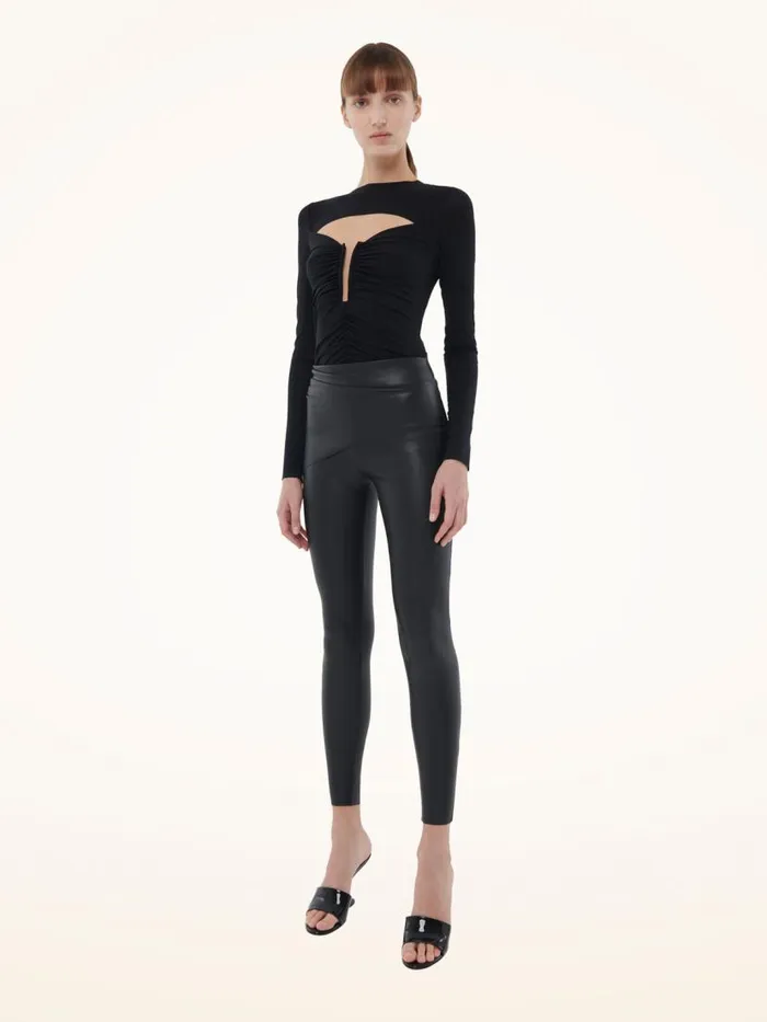 Women Leggings and Bikers Wolford Loredana Leggings Black