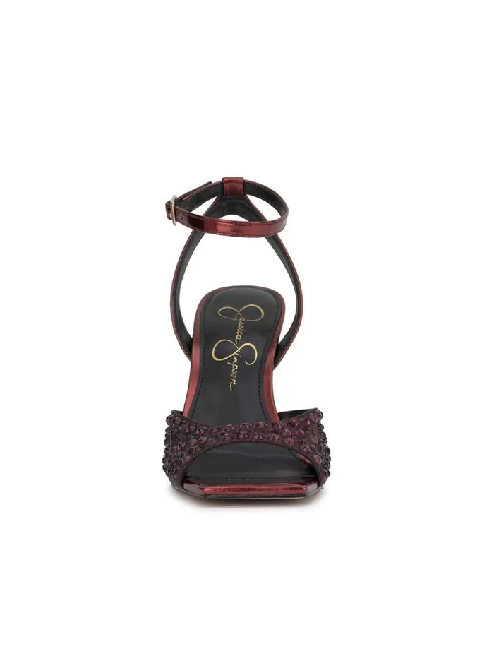 Women Lendall High Heel In Black Oxblood Jessica Simpson Sandals