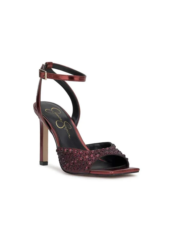 Women Lendall High Heel In Black Oxblood Jessica Simpson Sandals