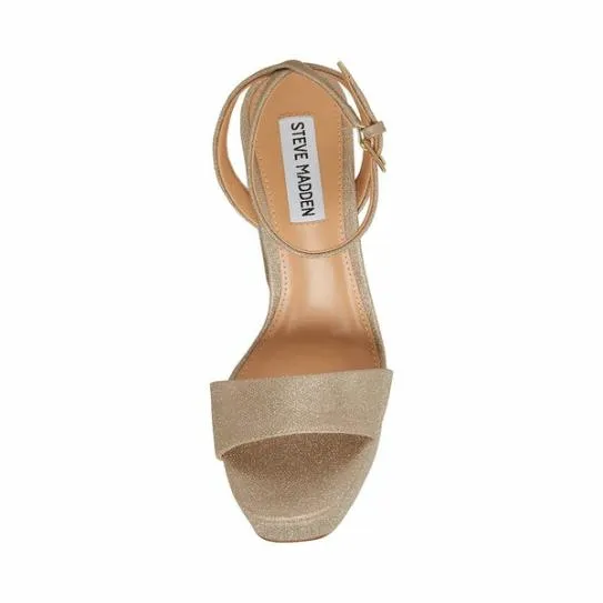 Women LESSA GOLD GLITTER Gold Glitter Steve Madden Heels Women LESSA GOLD GLITTER Gold Glitter Steve Madden Heels