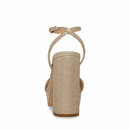Women LESSA GOLD GLITTER Gold Glitter Steve Madden Heels Women LESSA GOLD GLITTER Gold Glitter Steve Madden Heels