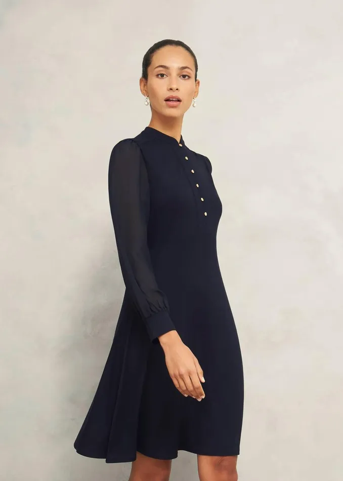 Women Liberty Jersey Dress Hobbs Navy Hobbs Dresses and Jumpsuits