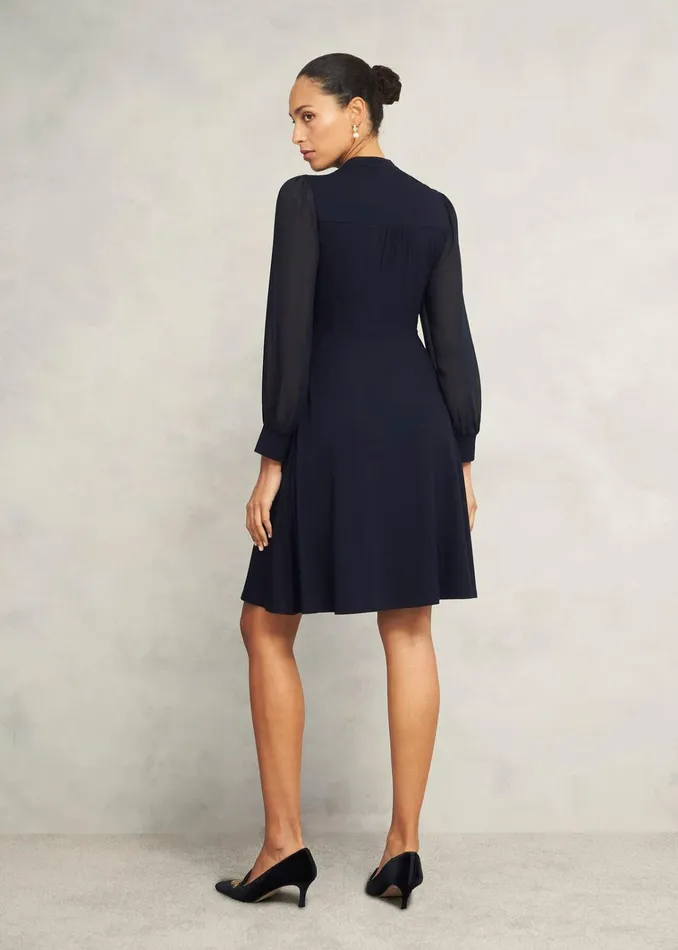 Women Liberty Jersey Dress Hobbs Navy Hobbs Dresses and Jumpsuits