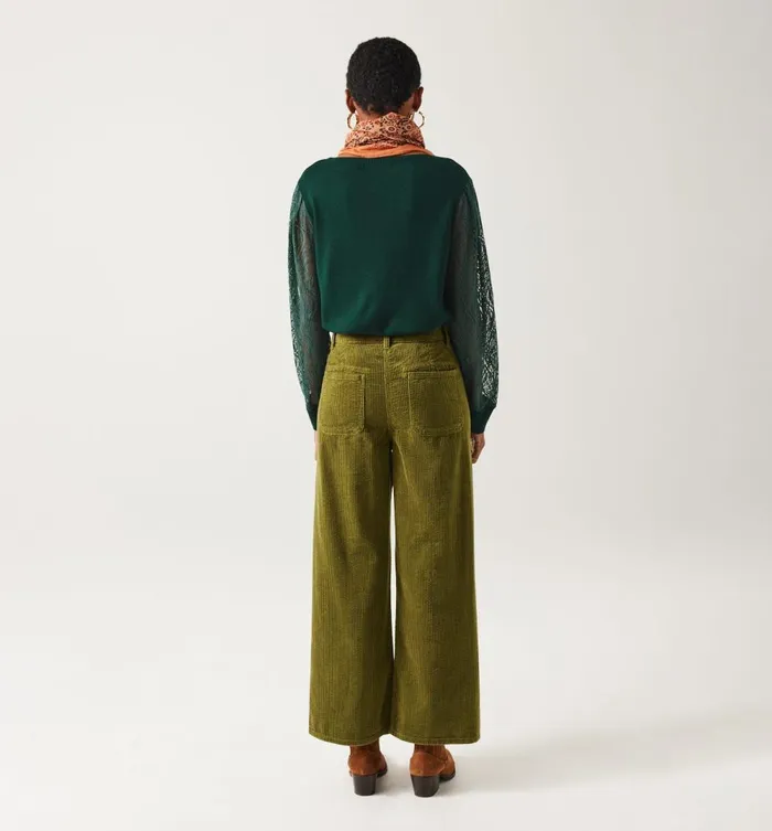 Women Lightweight LaceDetail Jumper 8211 Emerald Green Promod Jumpers And Cardigans Women Lightweight LaceDetail Jumper 8211 Emerald Green Promod Jumpers And Cardigans