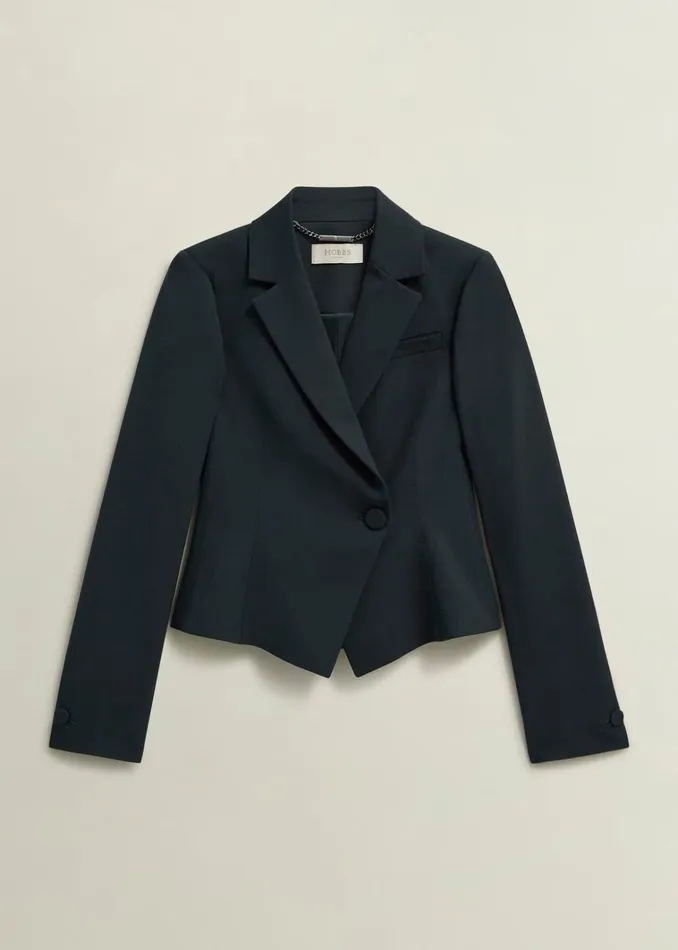 Women Linda Fitted Jacket Deep Pine Green Hobbs Coats and Jackets